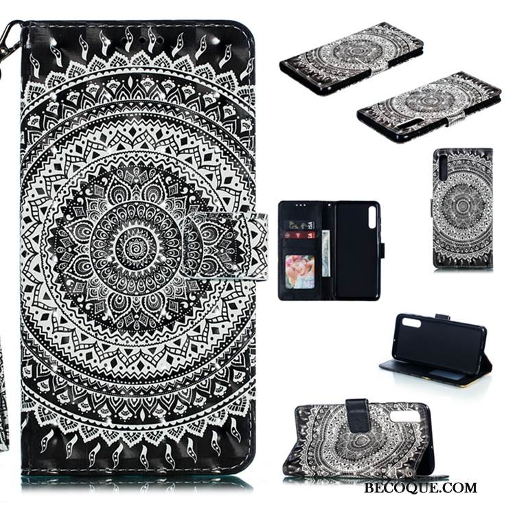 Kuori Samsung Galaxy A70 Silikoni Musta Trendi, Kotelo Samsung Galaxy A70 Nahka Puhelimen Kuoret Murtumaton