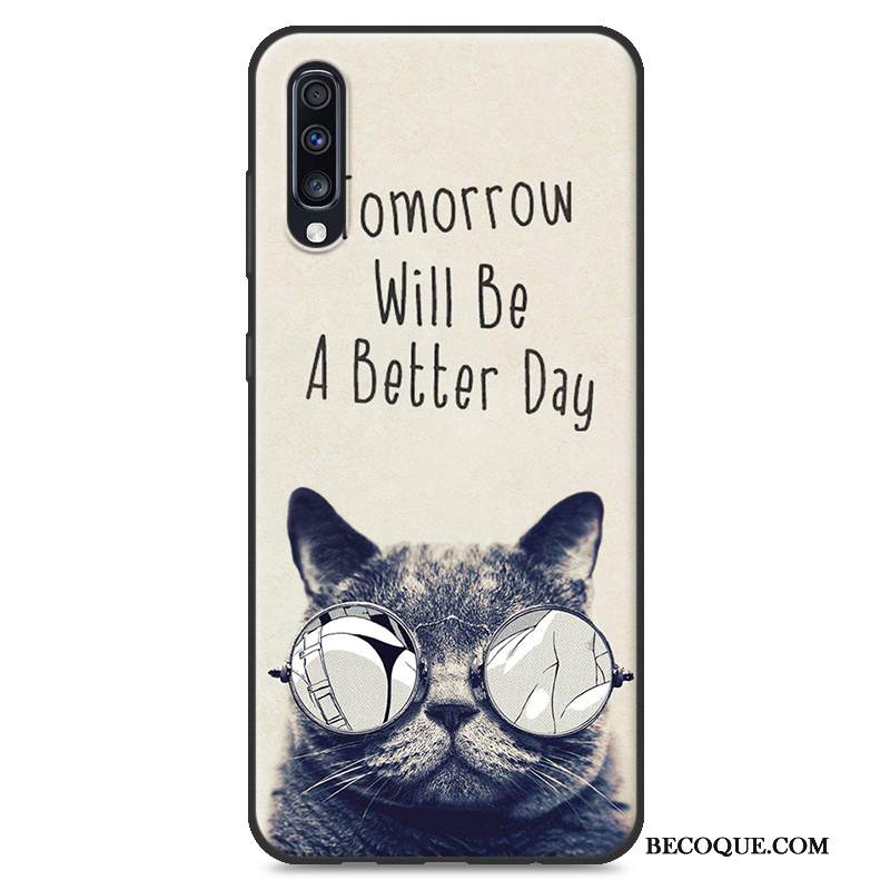 Kuori Samsung Galaxy A70 Silikoni Puhelimen Kuoret Sininen, Kotelo Samsung Galaxy A70 Maalaus Murtumaton Maisema