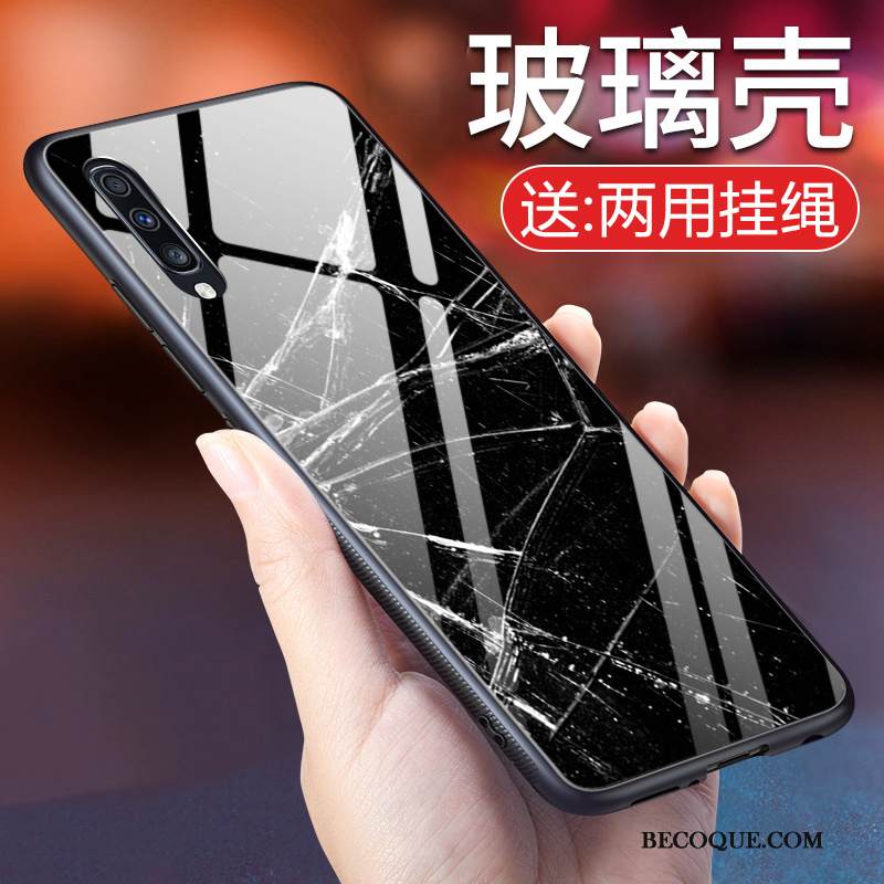 Kuori Samsung Galaxy A70 Suojaus Persoonallisuus Tide-brändi, Kotelo Samsung Galaxy A70 Eurooppa Musta