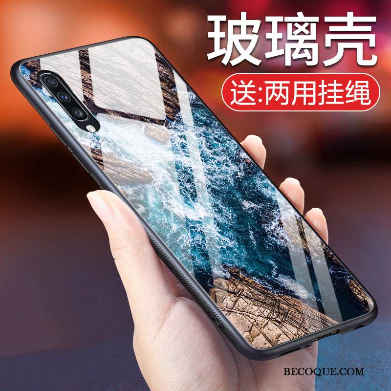 Kuori Samsung Galaxy A70 Suojaus Persoonallisuus Tide-brändi, Kotelo Samsung Galaxy A70 Eurooppa Musta