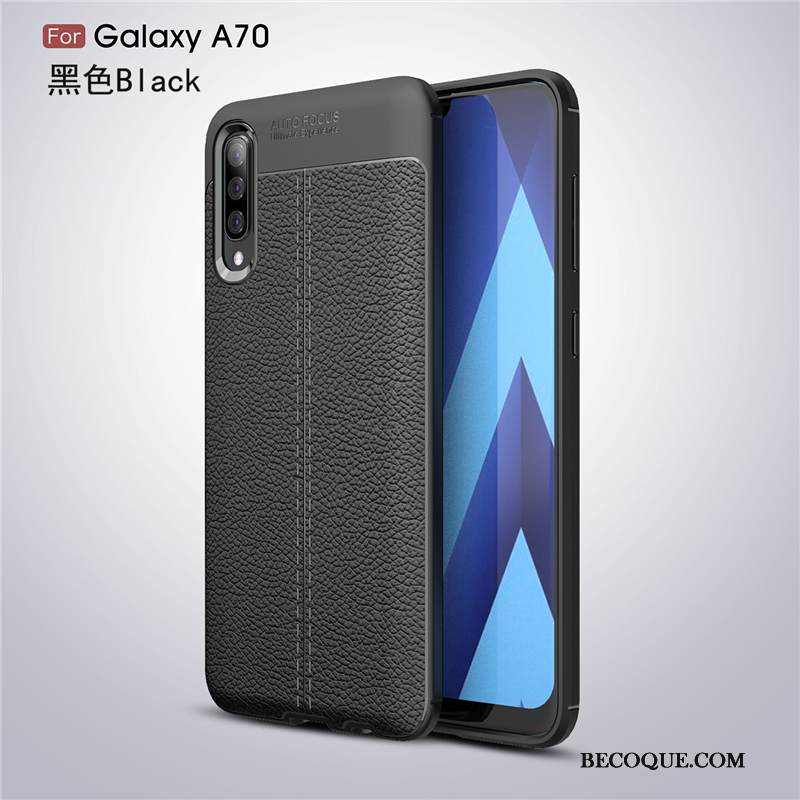 Kuori Samsung Galaxy A70 Tila Liiketoiminta Persoonallisuus, Kotelo Samsung Galaxy A70 Silikoni Kukkakuvio Murtumaton