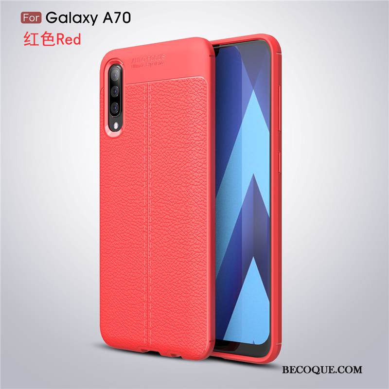 Kuori Samsung Galaxy A70 Tila Liiketoiminta Persoonallisuus, Kotelo Samsung Galaxy A70 Silikoni Kukkakuvio Murtumaton
