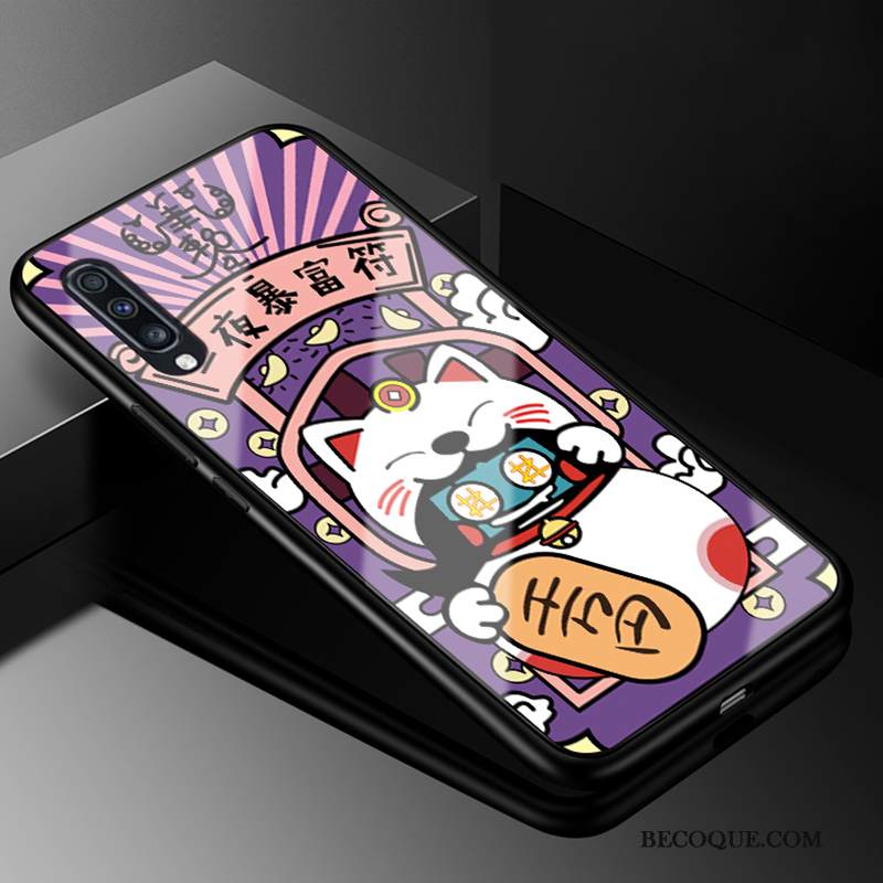 Kuori Samsung Galaxy A70 Tila Violetti Trendi, Kotelo Samsung Galaxy A70 Suojaus Lasi Persoonallisuus