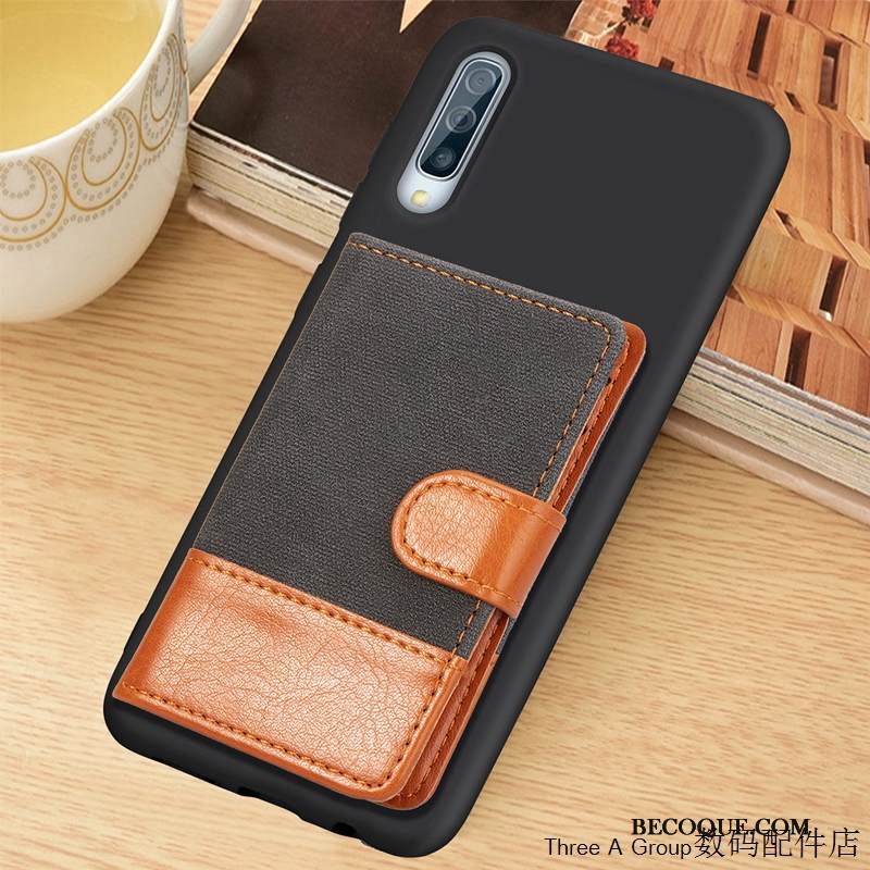 Kuori Samsung Galaxy A70s Luova Vaaleansininen Puhelimen Kuoret, Kotelo Samsung Galaxy A70s Salkku Kortti