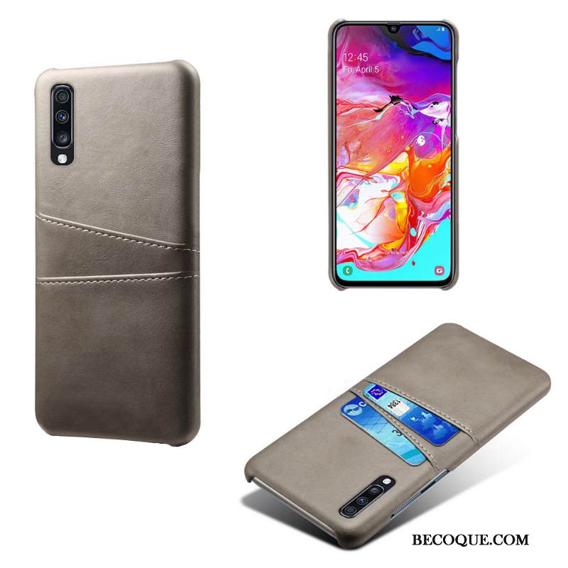 Kuori Samsung Galaxy A70s Nahka Murtumaton Kortti, Kotelo Samsung Galaxy A70s Suojaus Puhelimen Kuoret Persoonallisuus