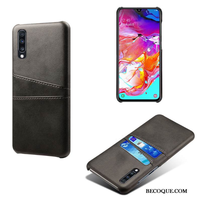 Kuori Samsung Galaxy A70s Nahka Murtumaton Kortti, Kotelo Samsung Galaxy A70s Suojaus Puhelimen Kuoret Persoonallisuus