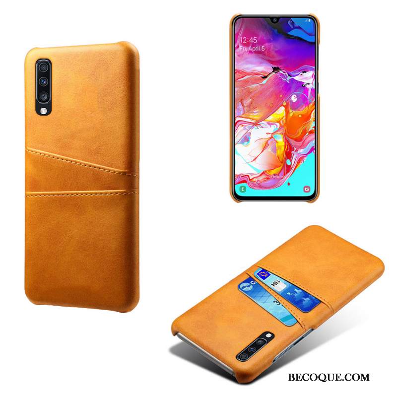 Kuori Samsung Galaxy A70s Nahka Murtumaton Kortti, Kotelo Samsung Galaxy A70s Suojaus Puhelimen Kuoret Persoonallisuus