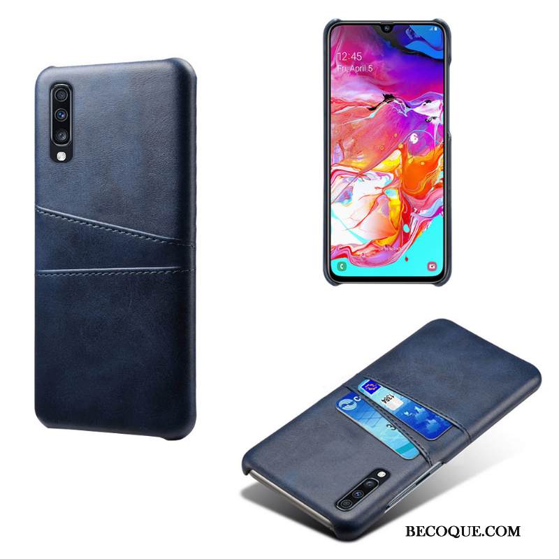 Kuori Samsung Galaxy A70s Nahka Murtumaton Kortti, Kotelo Samsung Galaxy A70s Suojaus Puhelimen Kuoret Persoonallisuus