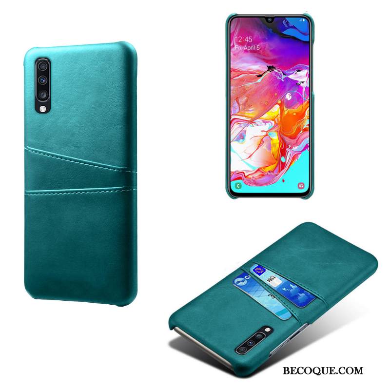Kuori Samsung Galaxy A70s Nahka Murtumaton Kortti, Kotelo Samsung Galaxy A70s Suojaus Puhelimen Kuoret Persoonallisuus