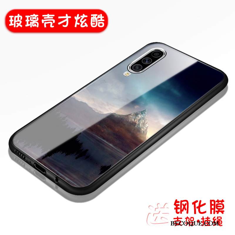 Kuori Samsung Galaxy A70s Silikoni Kova Lasi, Kotelo Samsung Galaxy A70s Sarjakuva Musta Puhelimen Kuoret