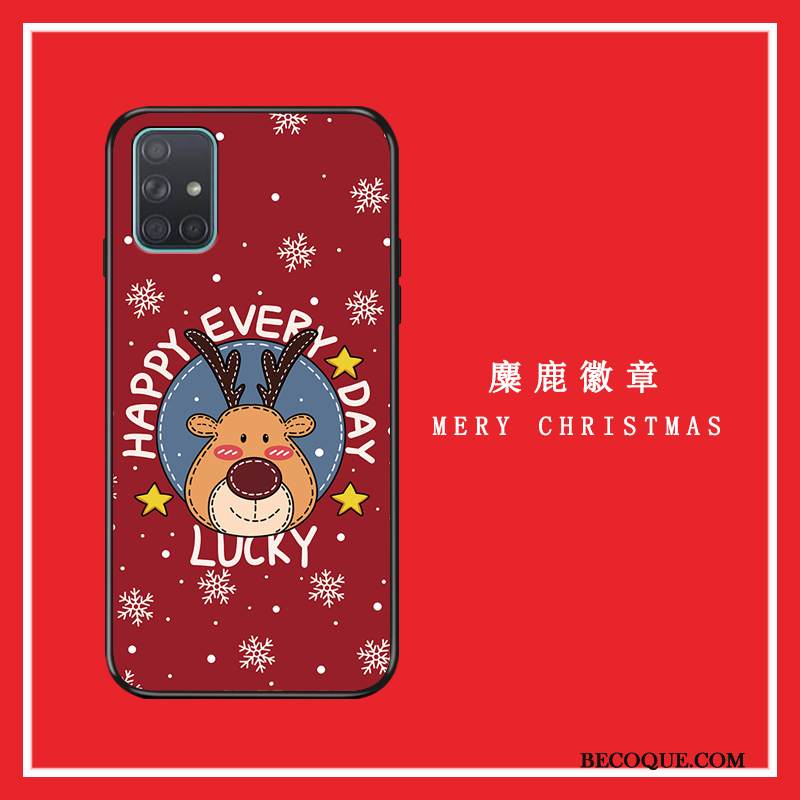 Kuori Samsung Galaxy A71 Laukut Ohut Ultra, Kotelo Samsung Galaxy A71 Sarjakuva Puhelimen Kuoret Punainen