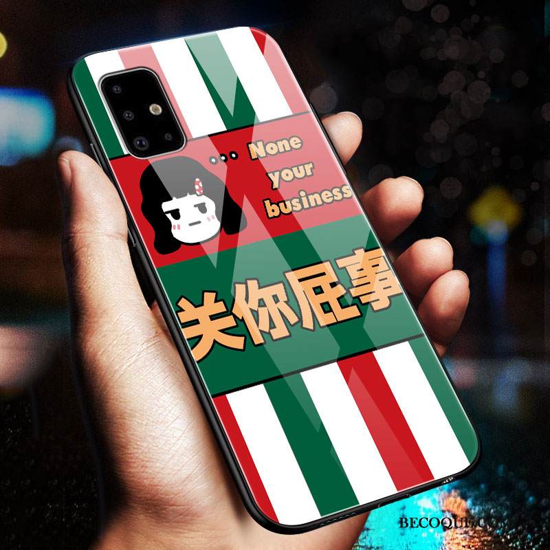 Kuori Samsung Galaxy A71 Laukut Rakastunut Net Red, Kotelo Samsung Galaxy A71 Tila Murtumaton Puhelimen Kuoret