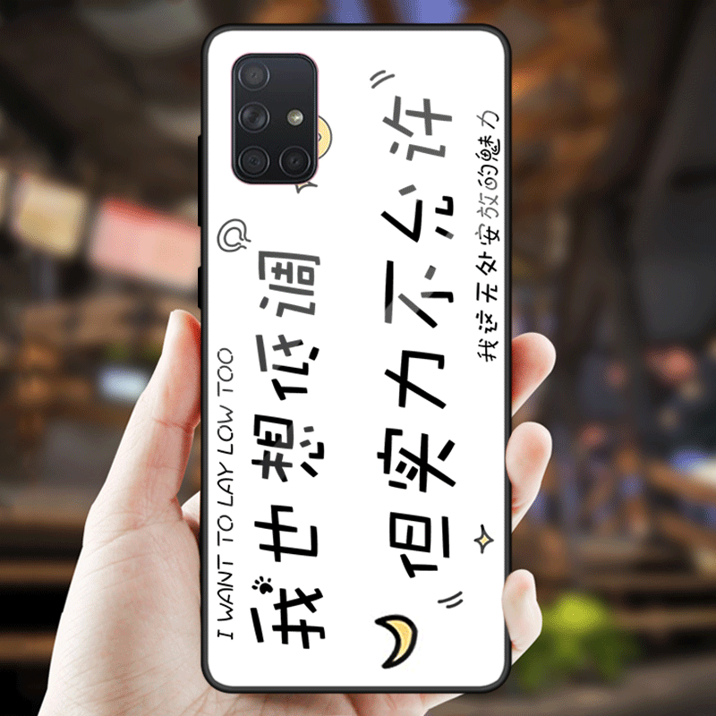 Kuori Samsung Galaxy A71 Luova Lasi Net Red, Kotelo Samsung Galaxy A71 Laukut Karkaisu Peili