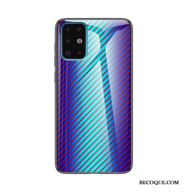 Kuori Samsung Galaxy A71 Maalaus Kuitu Kukkakuvio, Kotelo Samsung Galaxy A71 Lasi Keltainen