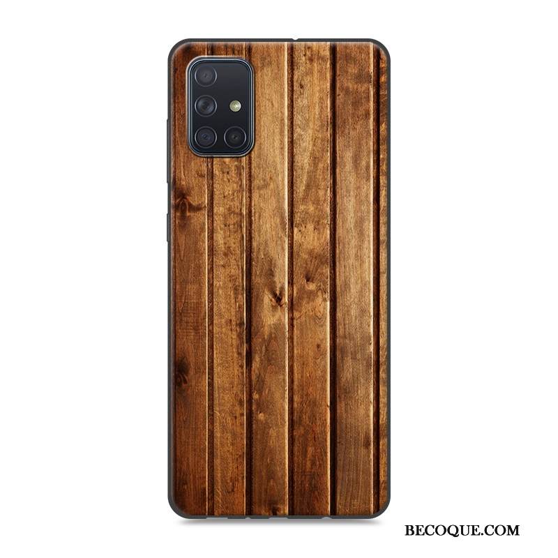 Kuori Samsung Galaxy A71 Maalaus Kukkakuvio Puhelimen Kuoret, Kotelo Samsung Galaxy A71 Pehmeä Neste Harmaa L