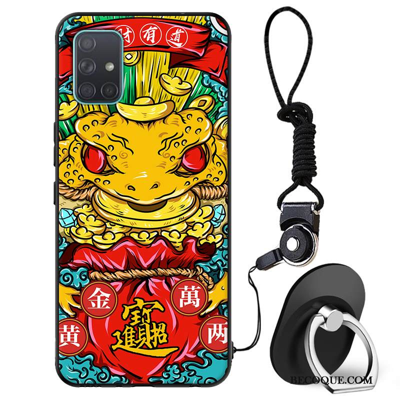 Kuori Samsung Galaxy A71 Pehmeä Neste Kiinalainen Tyyli Tide-brändi, Kotelo Samsung Galaxy A71 Tila Puhelimen Kuoret Murtumaton