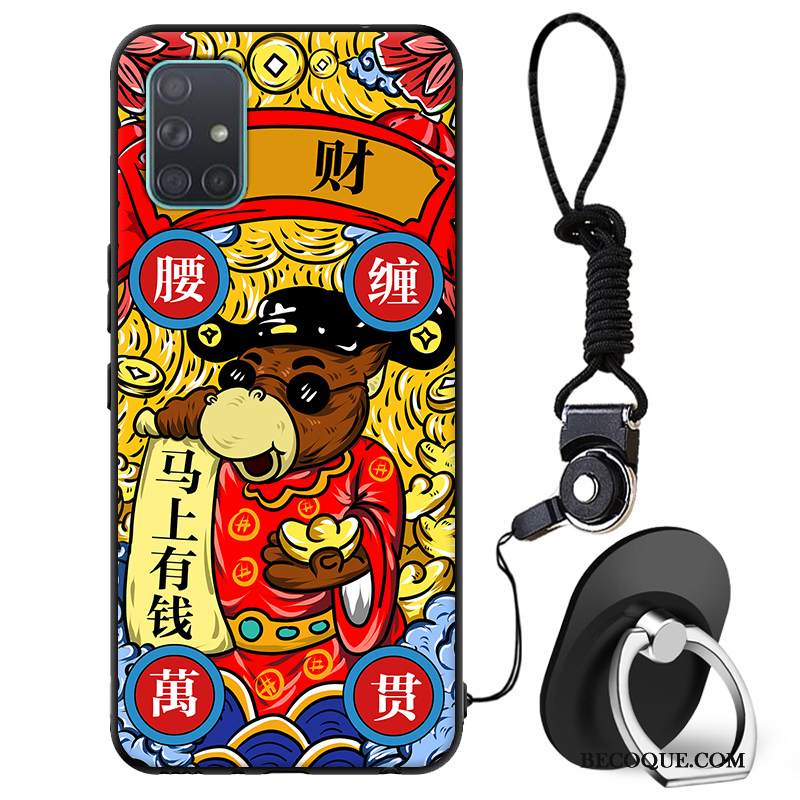 Kuori Samsung Galaxy A71 Pehmeä Neste Kiinalainen Tyyli Tide-brändi, Kotelo Samsung Galaxy A71 Tila Puhelimen Kuoret Murtumaton