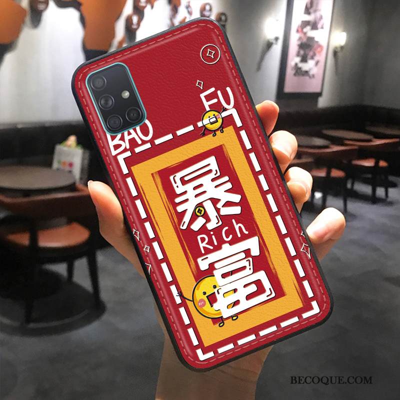 Kuori Samsung Galaxy A71 Suojaus Jauhe Murtumaton, Kotelo Samsung Galaxy A71 Laukut Tide-brändi Net Red