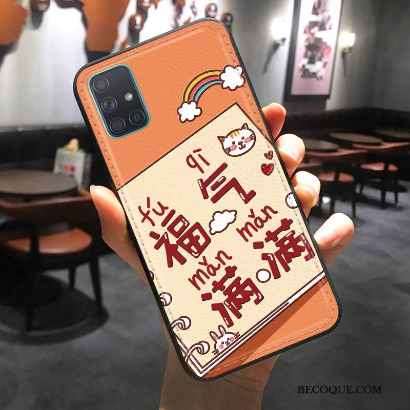 Kuori Samsung Galaxy A71 Suojaus Jauhe Murtumaton, Kotelo Samsung Galaxy A71 Laukut Tide-brändi Net Red