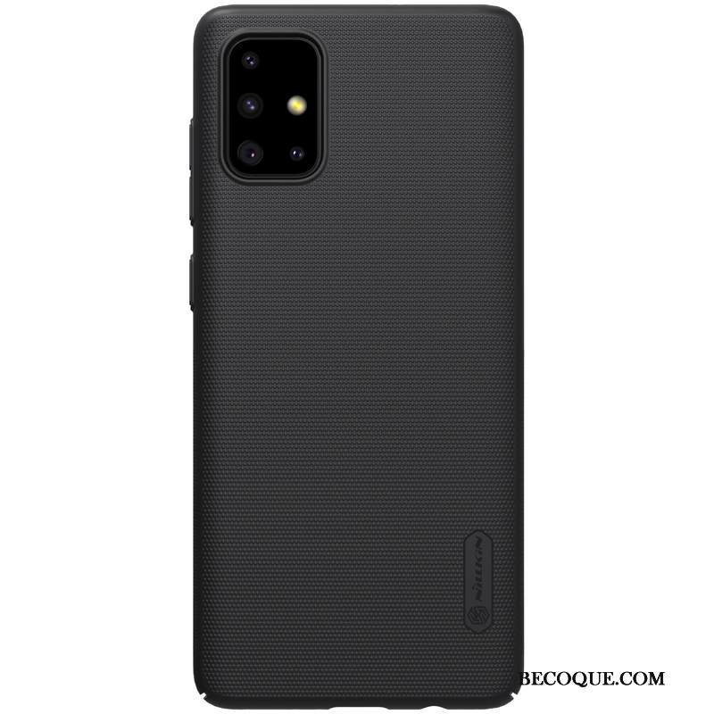 Kuori Samsung Galaxy A71 Suojaus Murtumaton Pesty Suede, Kotelo Samsung Galaxy A71 Kulta Kova