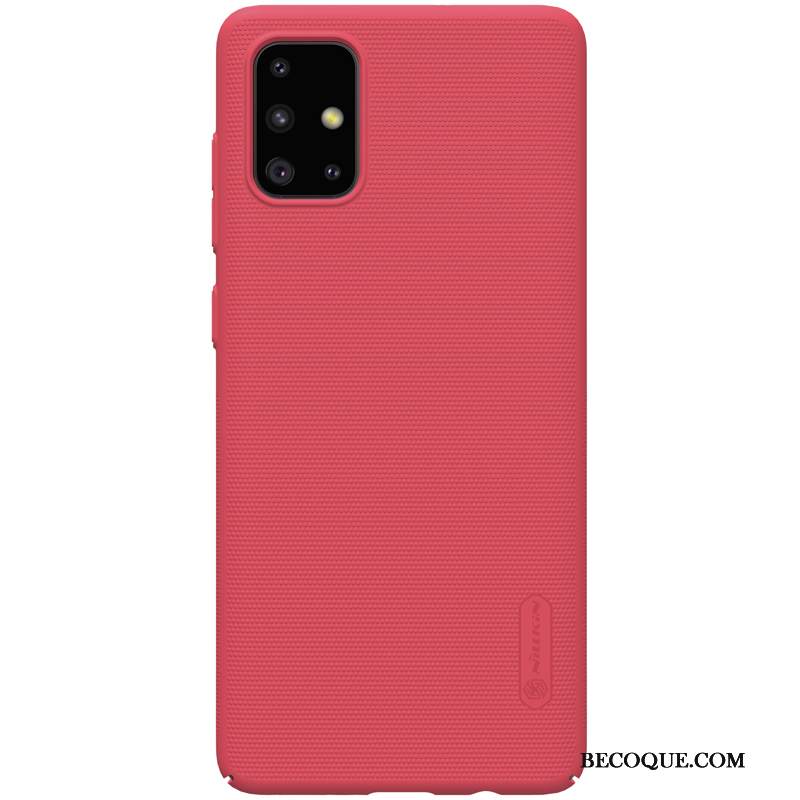 Kuori Samsung Galaxy A71 Suojaus Murtumaton Pesty Suede, Kotelo Samsung Galaxy A71 Kulta Kova