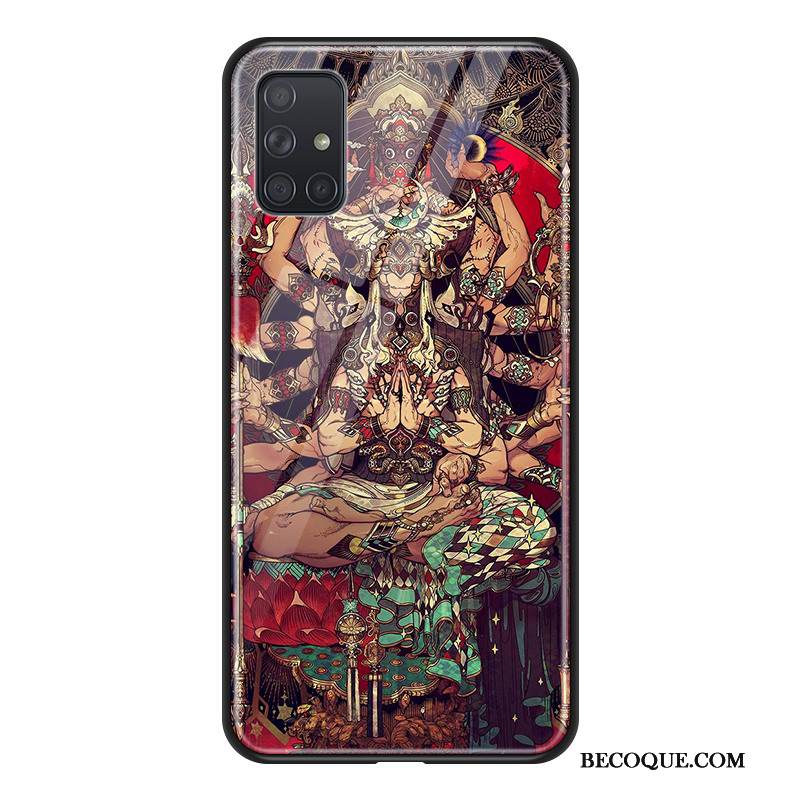 Kuori Samsung Galaxy A71 Suojaus Punainen L, Kotelo Samsung Galaxy A71 Puhelimen Kuoret Buddha