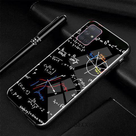 Kuori Samsung Galaxy A71 Suojaus Sininen Persoonallisuus, Kotelo Samsung Galaxy A71 Sarjakuva Trendi Lasi