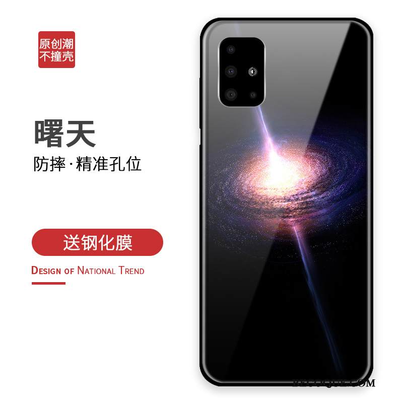 Kuori Samsung Galaxy A71 Suojaus Sininen Puhelimen Kuoret, Kotelo Samsung Galaxy A71 Luova Persoonallisuus Murtumaton