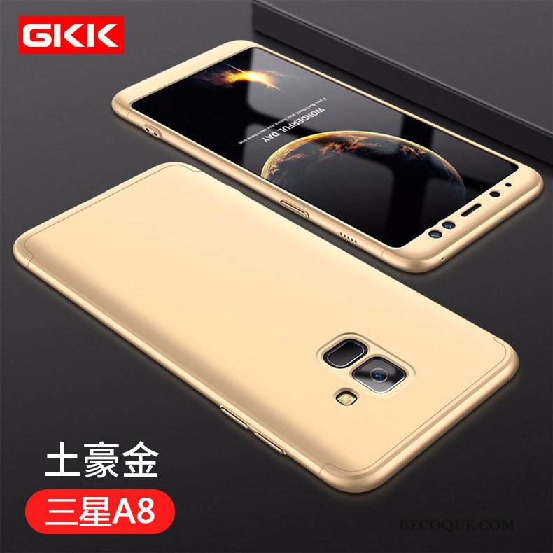 Kuori Samsung Galaxy A8 2018 Laukut Kova Puhelimen Kuoret, Kotelo Samsung Galaxy A8 2018 Suojaus Punainen Uusi