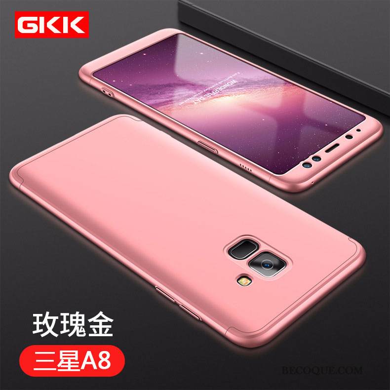 Kuori Samsung Galaxy A8 2018 Laukut Kova Puhelimen Kuoret, Kotelo Samsung Galaxy A8 2018 Suojaus Punainen Uusi