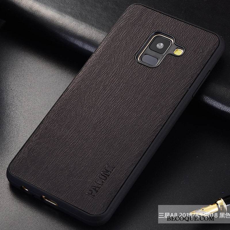 Kuori Samsung Galaxy A8 2018 Laukut Tide-brändi Puu, Kotelo Samsung Galaxy A8 2018 Murtumaton Kukkakuvio