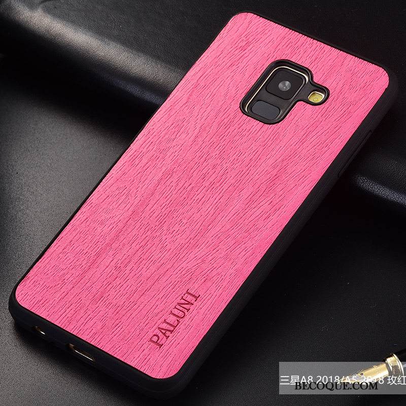 Kuori Samsung Galaxy A8 2018 Laukut Tide-brändi Puu, Kotelo Samsung Galaxy A8 2018 Murtumaton Kukkakuvio