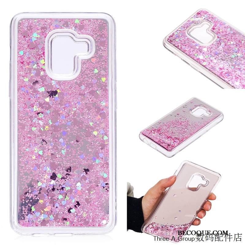 Kuori Samsung Galaxy A8 2018 Laukut Violetti Neste, Kotelo Samsung Galaxy A8 2018 Jauhe Puhelimen Kuoret