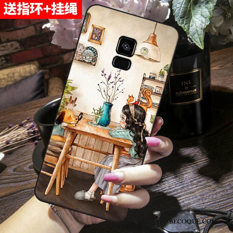 Kuori Samsung Galaxy A8 2018 Pehmeä Neste Puhelimen Kuoret Harmaa, Kotelo Samsung Galaxy A8 2018 Silikoni Murtumaton