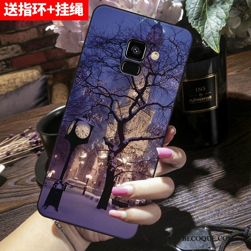 Kuori Samsung Galaxy A8 2018 Pehmeä Neste Puhelimen Kuoret Harmaa, Kotelo Samsung Galaxy A8 2018 Silikoni Murtumaton