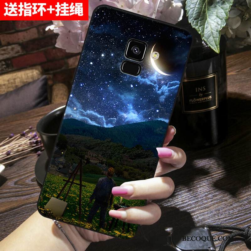 Kuori Samsung Galaxy A8 2018 Pehmeä Neste Puhelimen Kuoret Harmaa, Kotelo Samsung Galaxy A8 2018 Silikoni Murtumaton