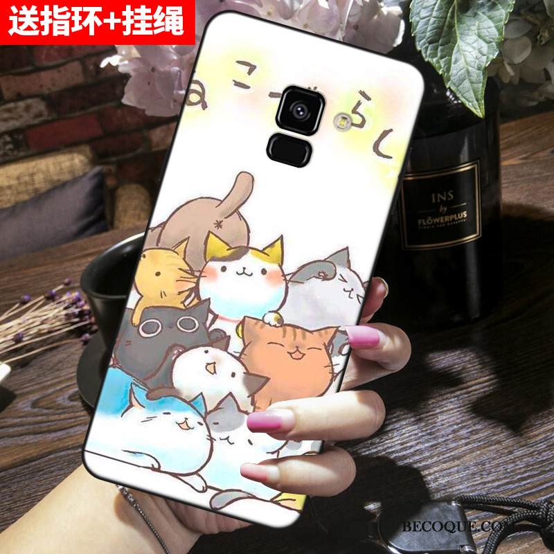 Kuori Samsung Galaxy A8 2018 Pehmeä Neste Puhelimen Kuoret Harmaa, Kotelo Samsung Galaxy A8 2018 Silikoni Murtumaton