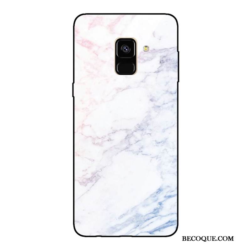 Kuori Samsung Galaxy A8 2018 Peili Trendi, Kotelo Samsung Galaxy A8 2018 Puhelimen Kuoret Kukkakuvio