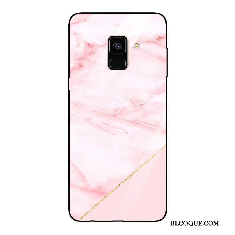 Kuori Samsung Galaxy A8 2018 Peili Trendi, Kotelo Samsung Galaxy A8 2018 Puhelimen Kuoret Kukkakuvio