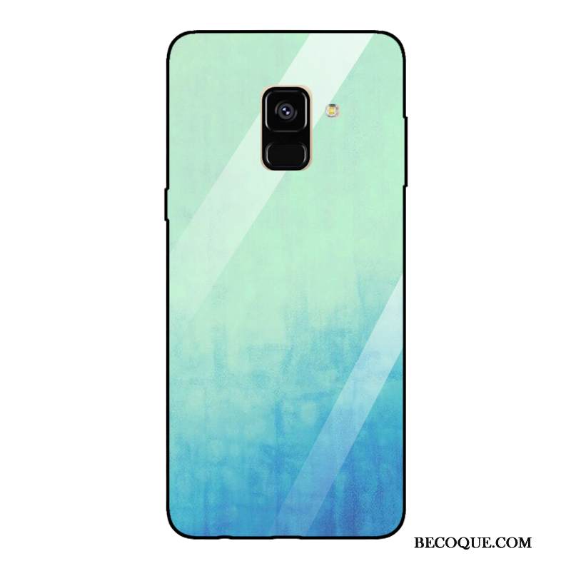 Kuori Samsung Galaxy A8 2018 Peili Trendi, Kotelo Samsung Galaxy A8 2018 Puhelimen Kuoret Kukkakuvio