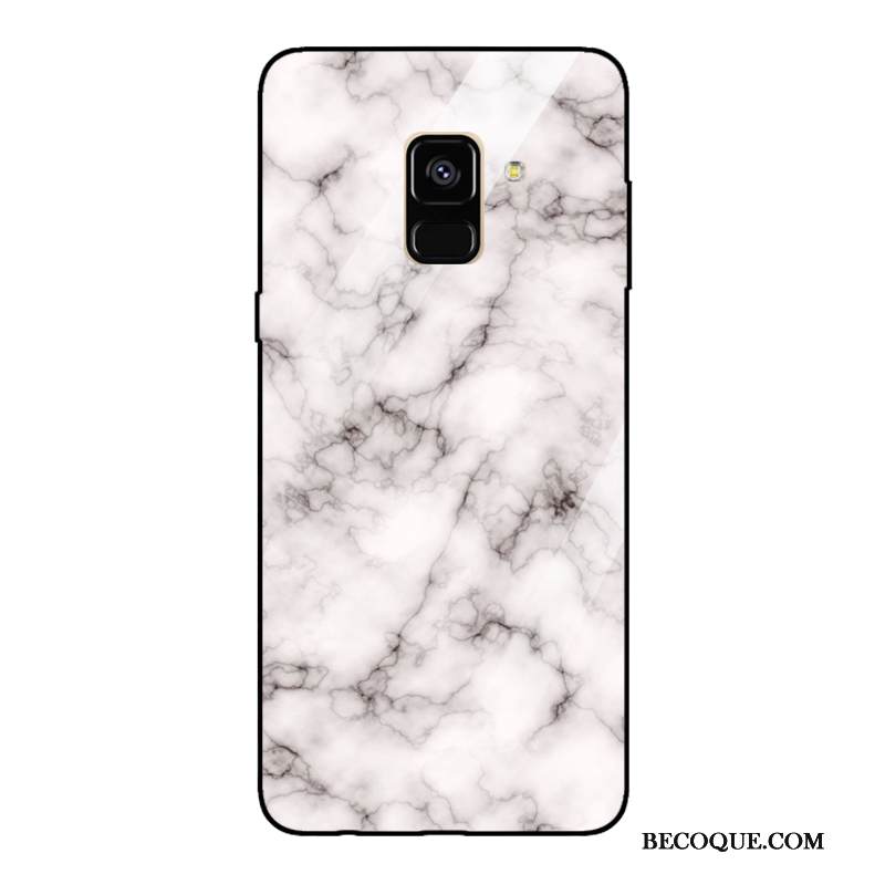 Kuori Samsung Galaxy A8 2018 Peili Trendi, Kotelo Samsung Galaxy A8 2018 Puhelimen Kuoret Kukkakuvio
