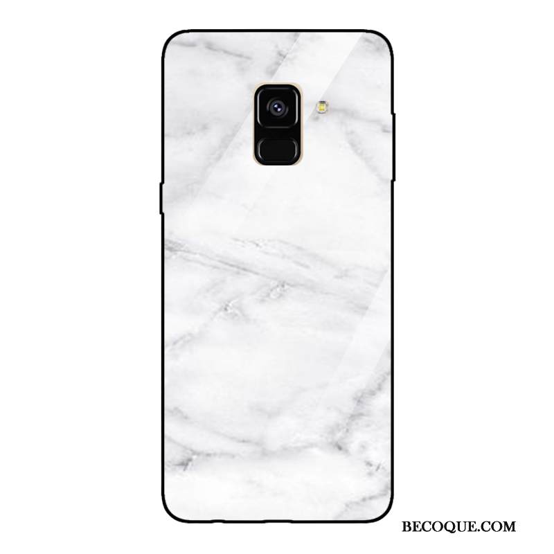 Kuori Samsung Galaxy A8 2018 Peili Trendi, Kotelo Samsung Galaxy A8 2018 Puhelimen Kuoret Kukkakuvio