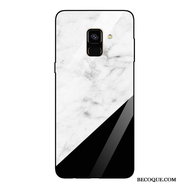 Kuori Samsung Galaxy A8 2018 Peili Trendi, Kotelo Samsung Galaxy A8 2018 Puhelimen Kuoret Kukkakuvio