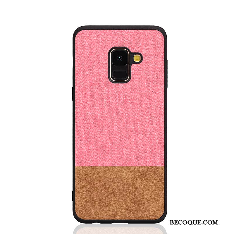 Kuori Samsung Galaxy A8 2018 Silikoni Kova Puhelimen Kuoret, Kotelo Samsung Galaxy A8 2018 Suojaus Murtumaton Tide-brändi