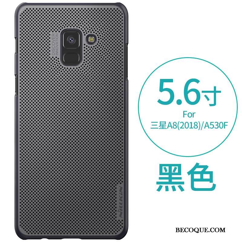 Kuori Samsung Galaxy A8 2018 Suojaus Kulta Murtumaton, Kotelo Samsung Galaxy A8 2018 Puhelimen Kuoret Pesty Suede