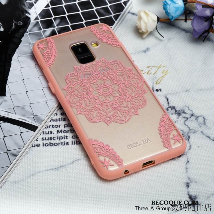 Kuori Samsung Galaxy A8 2018 Suojaus Puhelimen Kuoret Jauhe, Kotelo Samsung Galaxy A8 2018 Laukut Persoonallisuus Pitsi