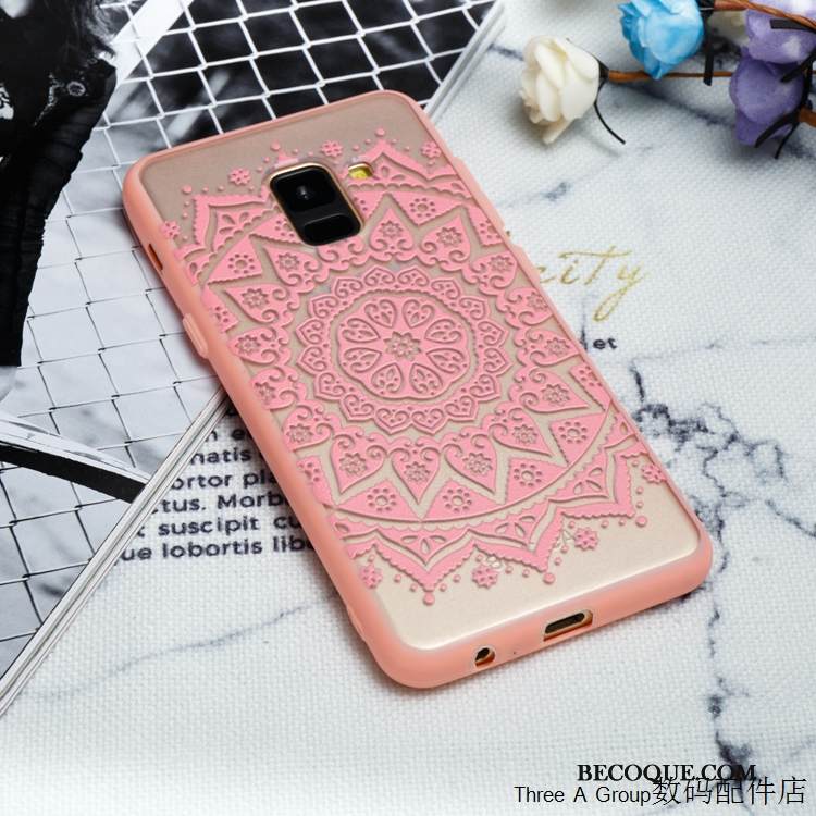 Kuori Samsung Galaxy A8 2018 Suojaus Puhelimen Kuoret Jauhe, Kotelo Samsung Galaxy A8 2018 Laukut Persoonallisuus Pitsi