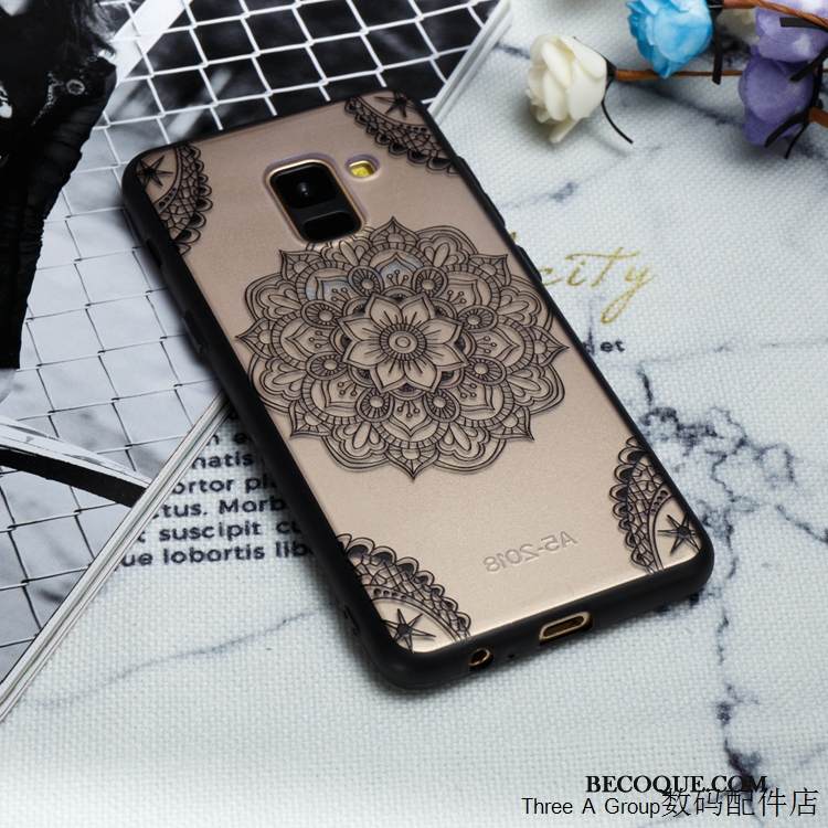 Kuori Samsung Galaxy A8 2018 Suojaus Puhelimen Kuoret Jauhe, Kotelo Samsung Galaxy A8 2018 Laukut Persoonallisuus Pitsi
