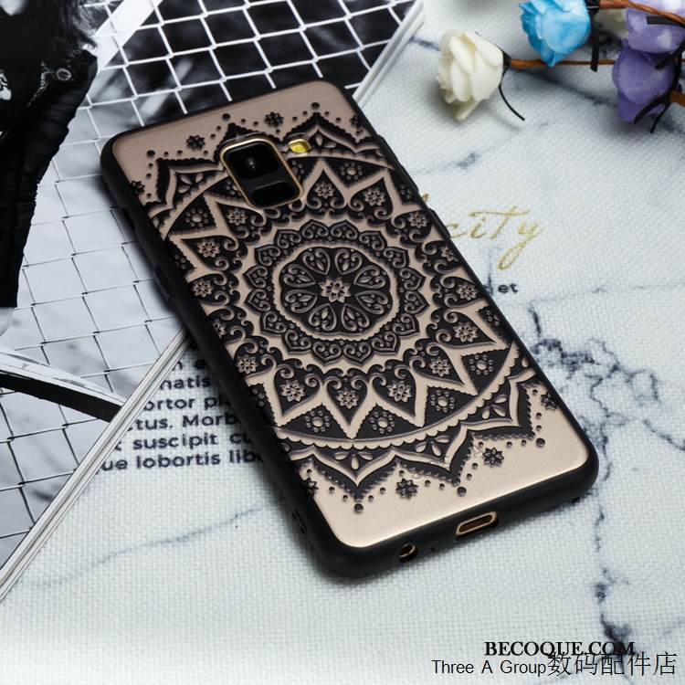 Kuori Samsung Galaxy A8 2018 Suojaus Puhelimen Kuoret Jauhe, Kotelo Samsung Galaxy A8 2018 Laukut Persoonallisuus Pitsi