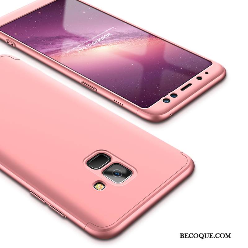 Kuori Samsung Galaxy A8 2018 Suojaus Sininen Takakansi, Kotelo Samsung Galaxy A8 2018 Puhelimen Kuoret